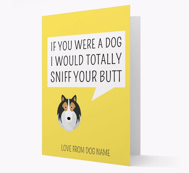 Personalized 'I'd Sniff Your Bum' Card